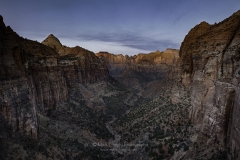 Zion Canyon Overlook Sunrise 2017